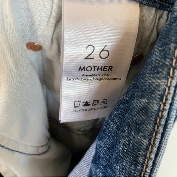 Mother High Waisted Looker Ankle Fray Nature Tune Up Jeans Size 26 - Picture 7 of 10
